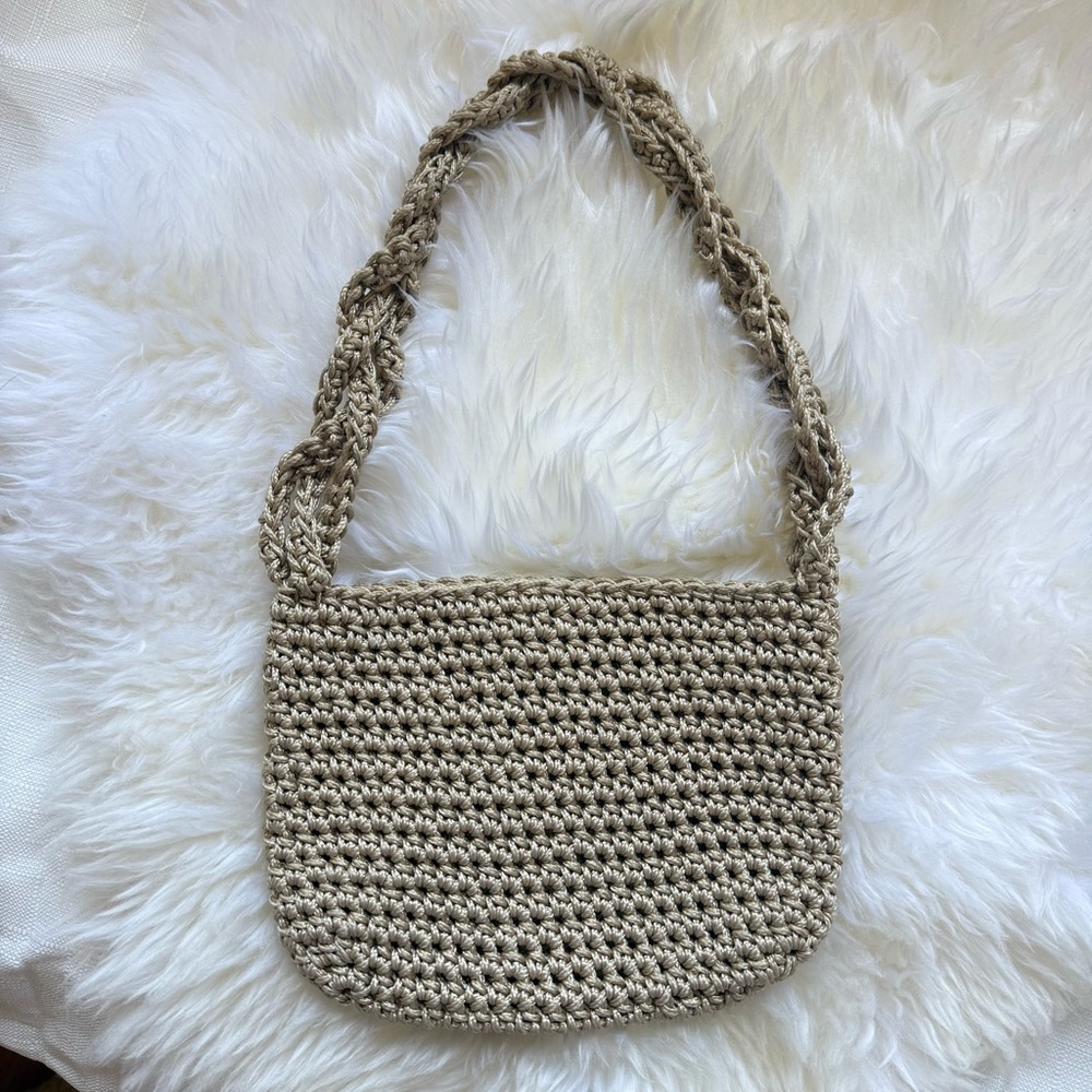 Gemsun Crochet Bag in Tan Beige